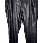 Old Navy High-Rise OG Loose Faux Leather Black Pants Women's Size 22 Photo 0