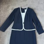 Julian Taylor  Navy/White Long Sleeve Dress SIZE 12 Photo 1