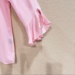 Ralph Lauren Lauren Womens Pink 100% Silk Blouse Long Flutter Sleeve Sz S Casual Photo 1