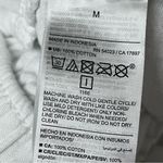 Old Navy Women’s White Gauze Matching Set M Sheer Slub Knit Button Top & Shorts Photo 6