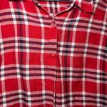 Good Clothes Red Plaid Button Down Long Sleeve Shirt Womens XL Cotton western Photo 2