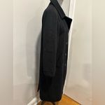 Larry Levine Vintage 80s/90s  Petite Sz:6P Black Wool Long Peacoat Jacket Coat. Photo 3