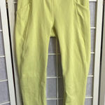 Lululemon Fast Free MidRise 23" Electric Yellow Nulu Leggings Athleisure Pants 4 Photo 0