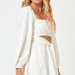 l*space L* White Mini Longsleeve Dress Photo 8