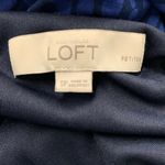 Loft Ann Taylor  Womens Blue Black Printed Sleeveless Career Sheath Dress Photo 2