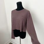 Set Active  Long Sleeve Crop Top in Color Pepper & Size XS Photo 3