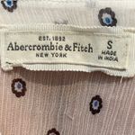 Abercrombie & Fitch Prairie Babydoll Tunic Floral 3/4th Sleeve & Button Blouse Size Small White Photo 4