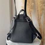 Guess Black Grey Signature Two-Tone Color Mini Backpack Purse Photo 1