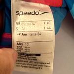 Speedo  2 Piece Bikini Twist Top Tie Back High Waist Size 34/AUS 10 EUC #7328 Photo 6