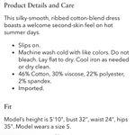 Vince ribbed off white scoop neck cotton blend tank dress Photo 3