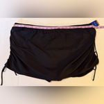 Apt. 9  (Kohls)Women’s Plus Black Side Tie Shirred Swim Skirt 3X (24w-26w) NWT Photo 5