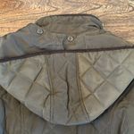 Esprit  Khaki Green Quilted Utility Jacket MP Medium Petite Diamond Hood Gorpcore Photo 4