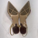 Bandolino Vintage  Striped Y2K Leather Slingback Point Toe Pumps 9M Photo 14