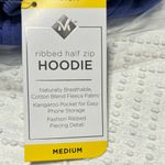 Members Mark Scuba Hoodie Periwinkle Pullover Cotton Sweatshirt Knit Womens Medium Photo 7