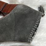 Toms | Leila Ankle Heeled Bootie Grey Suede Size 6.5. B82 Photo 5