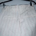NWT Nasty Gal Beige Metallic Pinstripe Tapered Trousers Size 6 White Photo 8