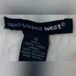 Saint Tropez West  12 Linen Sleeveless Empire Waist Mini Dress Photo 8