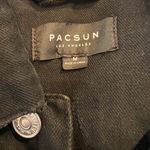 PacSun Oversized Black Jean Jacket Denim Unworn Moto Jacket M Distressed Western Photo 3