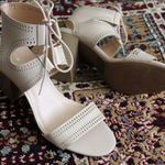 Apt. 9 Lace up open toe stacked heels Photo 0