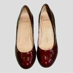 Burgundy Patent Leather Pumps Red Size 8 Photo 1