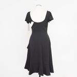 Black Halo . Tulip Hem Black Midi Dress. Photo 2