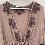 Lucky Brand NWT  Womens one size fits all/most open front tie waist kimono blouse Photo 3