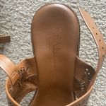Italian Shoemakers Italian shoemaker cognac wedge sandals size 39/8 Photo 3