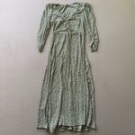 Mango  Floral Crinkle Long Sleeve A-Line Dress Photo 5