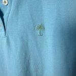 Lilly Pulitzer Polo Blue Island Transdry Palm Tree Golf Casual Preppy XS Photo 3