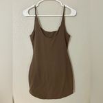 Privacy Please  Tan Mini Dress S NWT Revolve Brown Bodycon Cowl Slip Photo 3