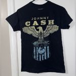 Johnny Cash "Cash Eagle" or "Eagle Seal" black graphic t Photo 1