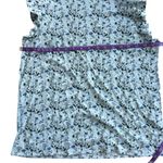 Nation Ltd  Paulette Ruffle Tank White Blue Size Large Photo 5