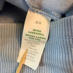 Aerie  Womens Medium Velour Flare Leg Drawstring Waist Lounge Pants‎ Blue Photo 3