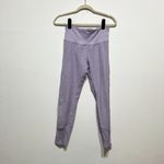 Alo Yoga  Women's High Waist Alosoft Ribbed Waist Lounge Leggings Lilac Purple M Photo 0