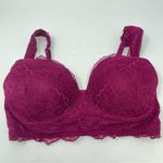 Victoria's Secret Victoria’s Secret Wine Lace Dream Angels Padded No-Wire Bra 32DD Photo 0