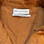 Urban Outfitters rust colored double breasted pockets button down size small Photo 2