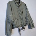 Young Fabulous and Broke Clara Boho Green Utility Bomber Jacket S Photo 4