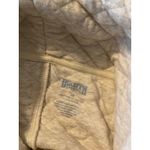 Duluth Trading Quilted Cowl Neck Tunic Sweater Beige XS High Low Hem Pockets Gray Photo 1