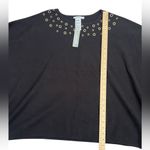 Chico's  Black Top with Gold Eyelets Photo 7