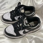 Nike  Dunks Low Retro Sneakers Pandas Black White Size 6W Leather Colorblock Photo 3