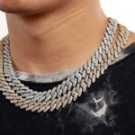 Gold Chunky Iced Out Miami / Cuban Link Chain Necklace Photo 6