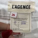 L'Agence L’AGENCE Size 26 Jeans Nadia High Rise Cropped Straight White Stretch Timeless Photo 8