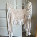 VICI White Silk Top Photo 2