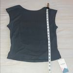 Grey Fitted Muscle Tee with High Neck Gray Size L Photo 4