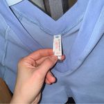 Fp Movement Mainstream Baby Tee ribbed cropped top vneck sports bra slate logo Blue Size XS Photo 3