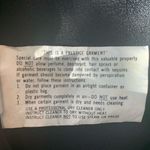 Vintage 80s Black Satin &Sequin wrap blouse size 11 Black Photo 3