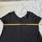 Roaman’s Women’s Shirt dress black V neck size 18/20 Photo 4