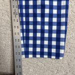 Women's Boden 6L Blue Gingham Check Dress Pant Trouser Straight Leg Cropped Size 6 Photo 4