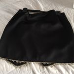 New Black Statement Skirt with chains adorned Size L Photo 3
