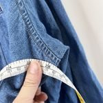 Carolina Blues  Shirt Womens Plus 22/24 Chambray Denim Snap Embroidered Vtg Photo 6